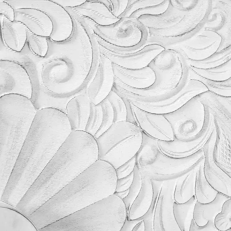 Cornice del supporto TV con motivo intagliato simmetrico