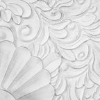 Cornice del supporto TV con motivo intagliato simmetrico