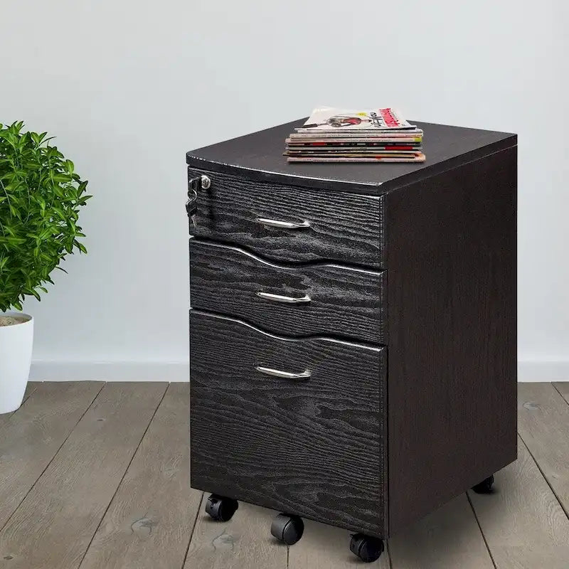 Urban Designs Armadietto porta documenti e schedario con ruote