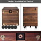 Cassettiera mobile in legno a 3 cassetti - 39,9 P x 41,4 L x 62 A cm