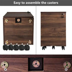 Cassettiera mobile in legno a 3 cassetti - 39,9 P x 41,4 L x 62 A cm