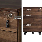 Cassettiera mobile in legno a 3 cassetti - 39,9 P x 41,4 L x 62 A cm