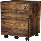 Cassettiera mobile in legno a 3 cassetti - 39,9 P x 41,4 L x 62 A cm