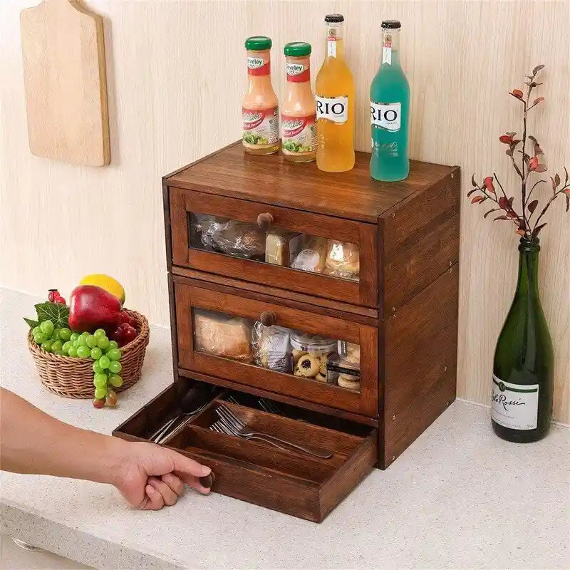 Contenitore a 2 ripiani