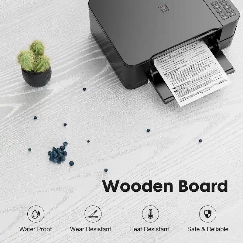 Classificatore laterale mobile a 3 cassetti con ripiani a giorno, utilizzabile come supporto per stampante