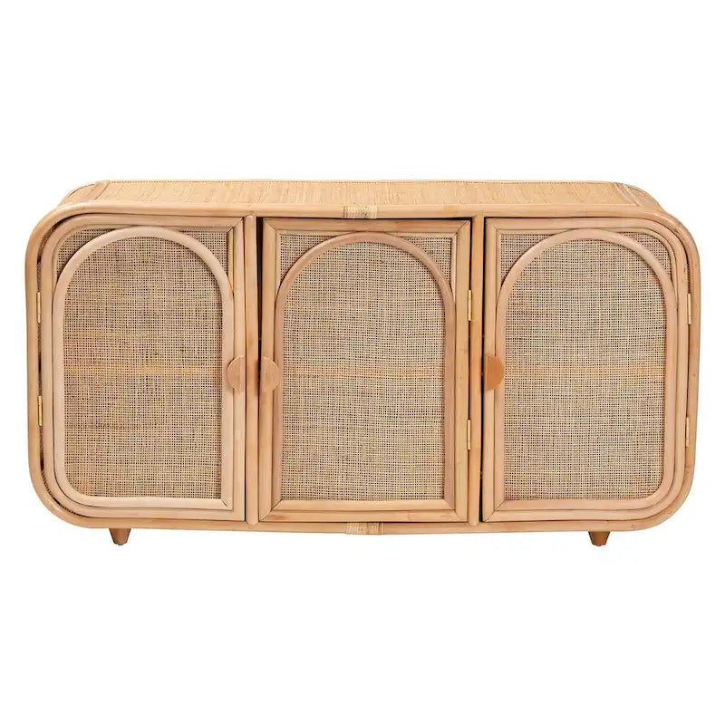 Credenza Evania Boema in Rattan Naturale a 3 Ante