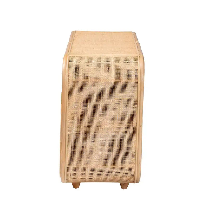 Credenza Evania Boema in Rattan Naturale a 3 Ante