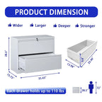 Classificatore metallico a 2 cassetti con serratura per l'home office