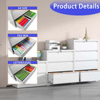 Classificatore metallico a 2 cassetti con serratura per l'home office