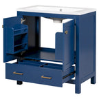 Mobiletto da bagno con 2 ante e un cassetto