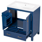 Mobiletto da bagno con 2 ante e un cassetto