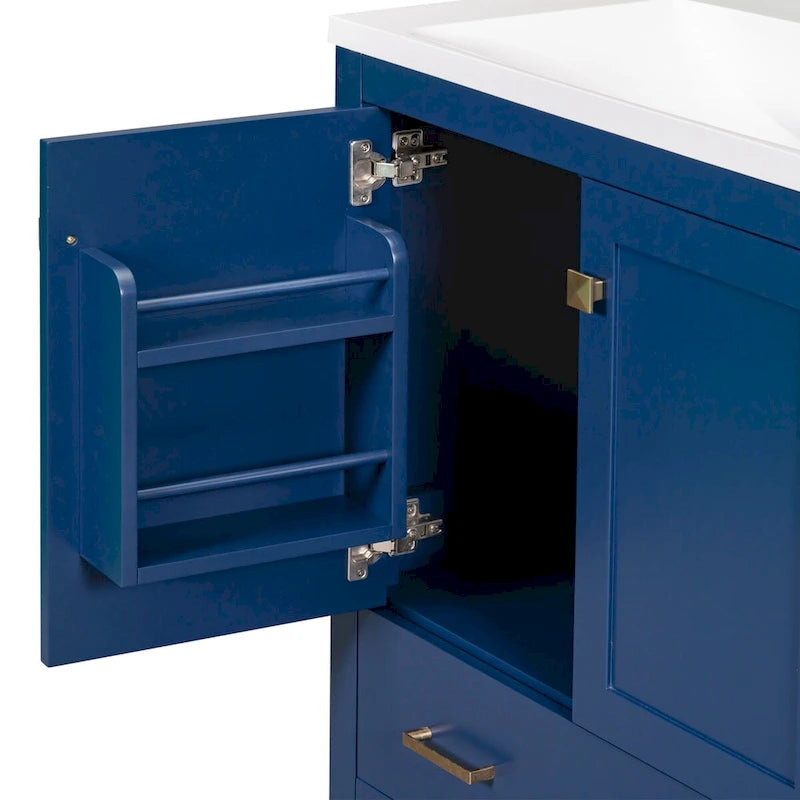 Mobiletto da bagno con 2 ante e un cassetto