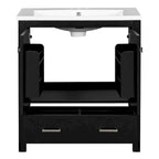 Mobiletto da bagno con 2 ante e un cassetto