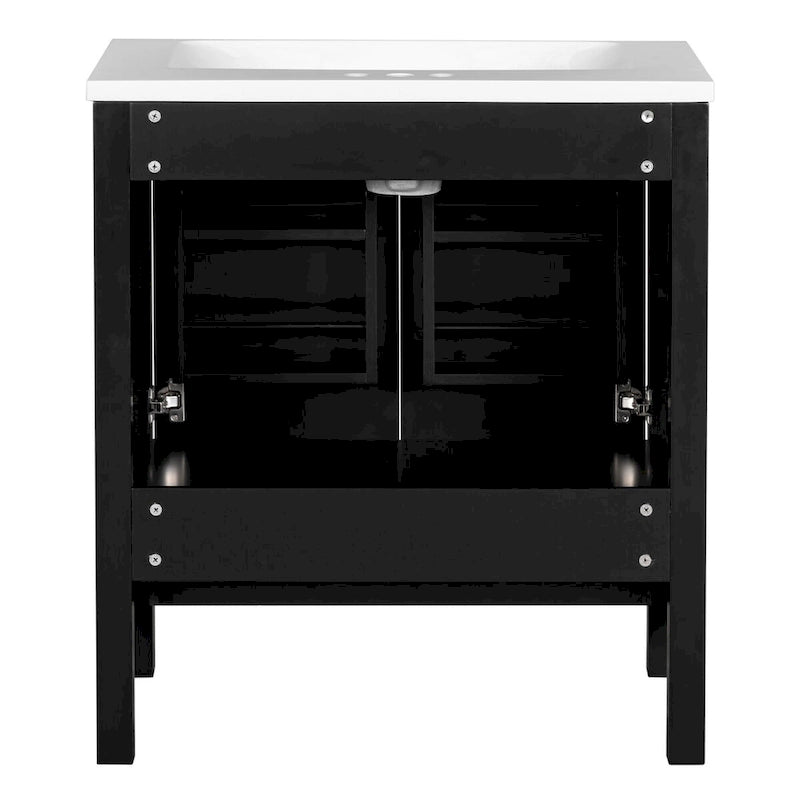 Mobiletto da bagno con 2 ante e un cassetto