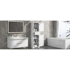 Bathroom Storage Cabinet with Drawer and Adjustable Shelf