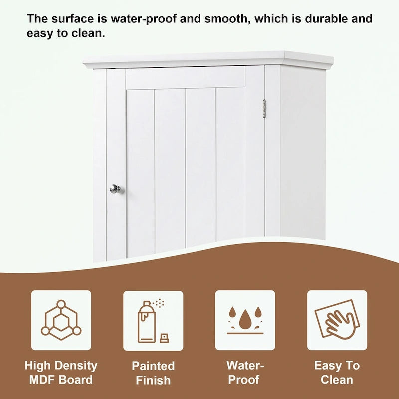 Mobiletto da bagno con cassetto e ripiano regolabile