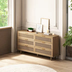 Cassettiera a 6 cassetti in rattan