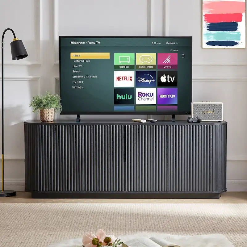 Mobile in Legno a Strisce Verticali per Cucina/Camera da Letto/Ingresso